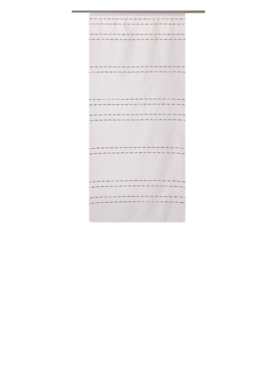 Vitrage Lin Rainbow (la paire) Blanc