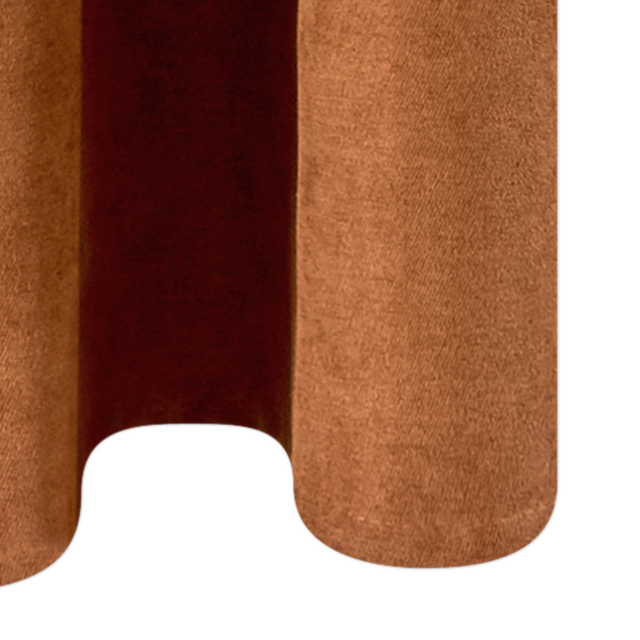 Rideau WALL STREET coloris roux 145 x 260 cm