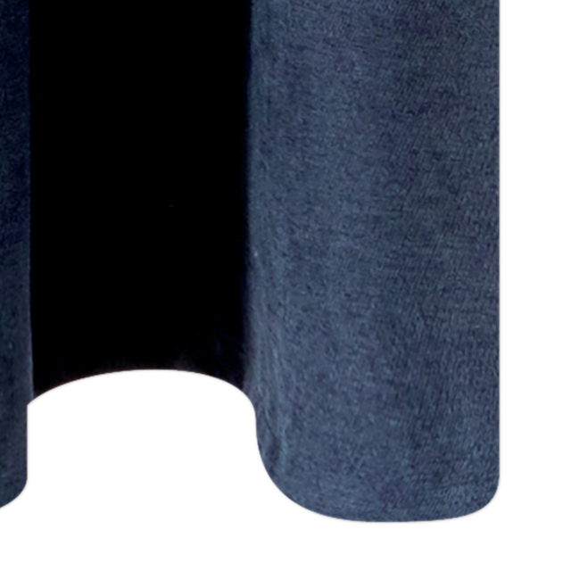 Rideau WALL STREET coloris bleu nuit 145 x 260 cm