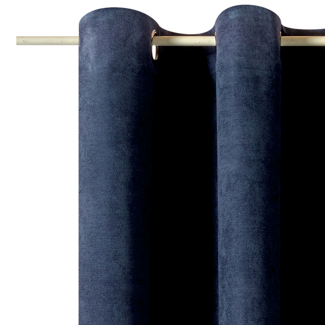 Rideau WALL STREET coloris bleu nuit 145 x 260 cm