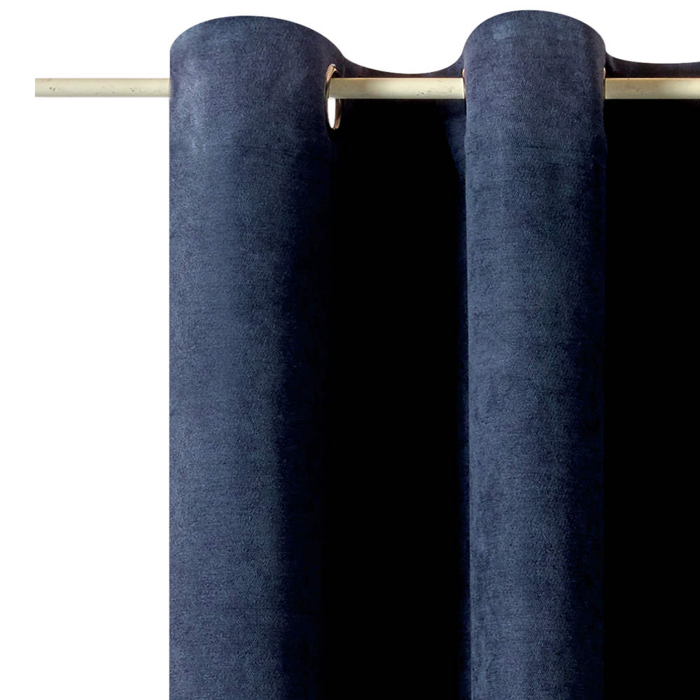 Rideau WALL STREET coloris bleu nuit 145 x 260 cm