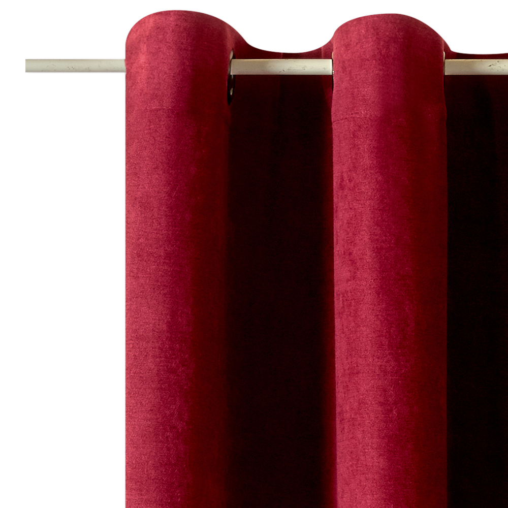 Rideau WALL STREET coloris bordeaux 145 x 260 cm