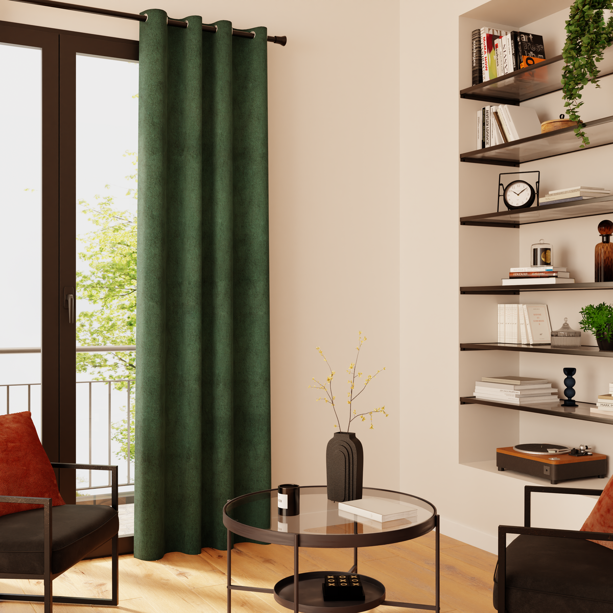 Rideau Wall street Vert sapin