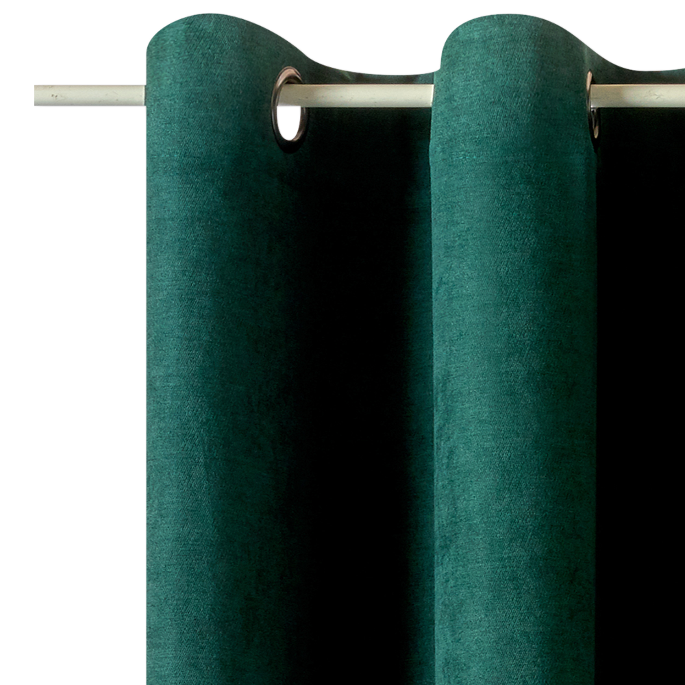 Rideau WALL STREET coloris vert sapin 145 x 260 cm