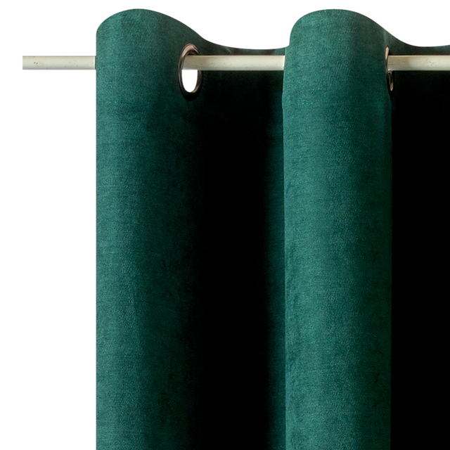 Rideau WALL STREET coloris vert sapin 145 x 260 cm