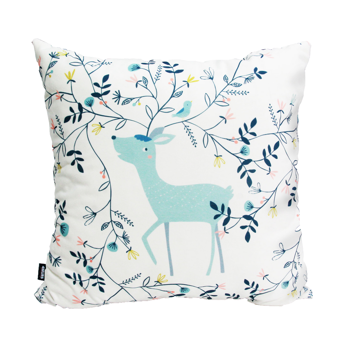 4MURS Coussin Enchanted forest Blanc