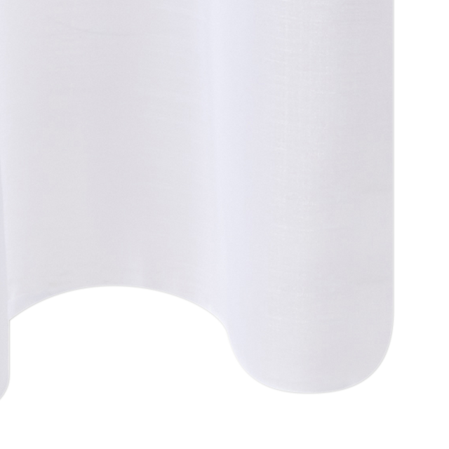 Voilage ÉTAMINE GIVRÉE coloris blanc 145 x 240 cm