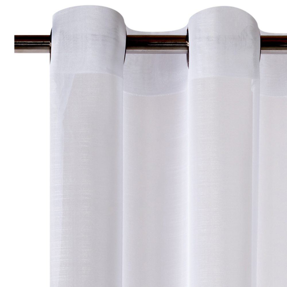 Voilage Étamine givrée Blanc