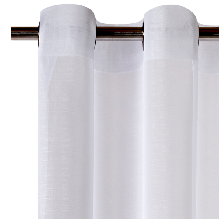 Voilage Étamine givrée Blanc