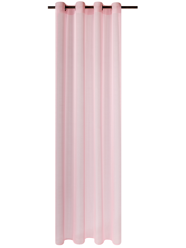 Voilage ÉTAMINE GIVRÉE coloris rose poudré 145 x 240 cm