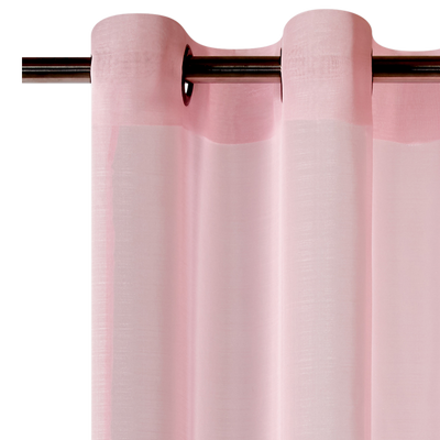 Voilage Étamine givrée Rose poudré