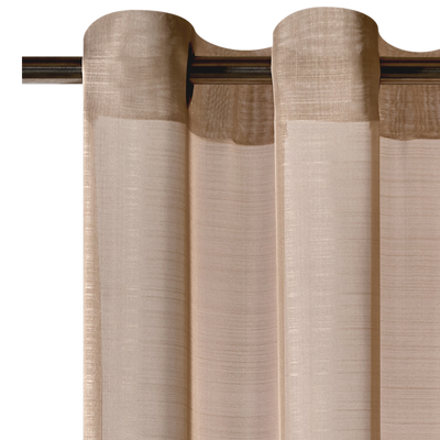 Voilage Étamine givrée Taupe