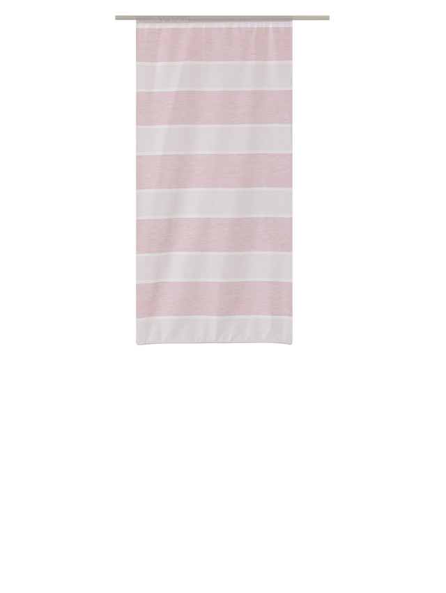 Vitrage LINY coloris rouge brique 58 x 120 cm