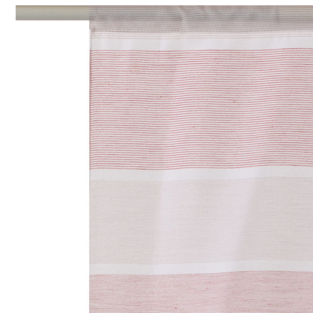 Vitrage LINY coloris rouge brique 58 x 120 cm