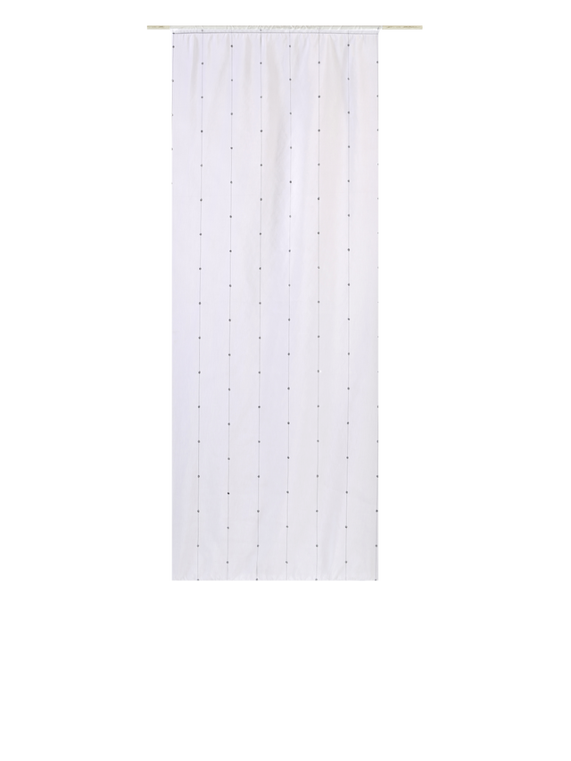 Vitrage COMÈTE coloris blanc 80 x 210 cm