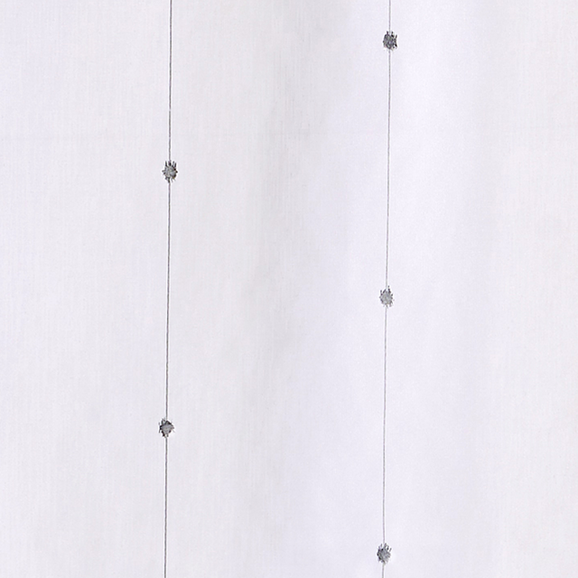 Vitrage COMÈTE coloris blanc 80 x 210 cm