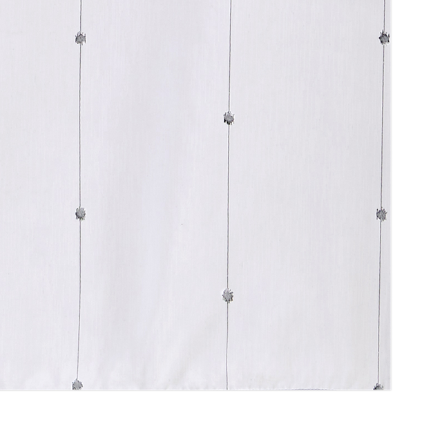 Vitrage COMÈTE coloris blanc 80 x 210 cm