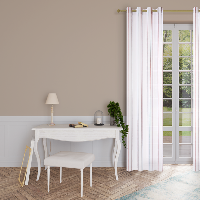 Voilage HORIZON coloris brun 140 x 260 cm