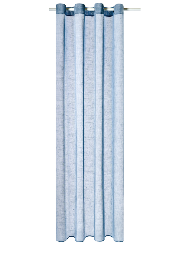 Voilage ENZOY coloris bleu paon 140 x 240 cm