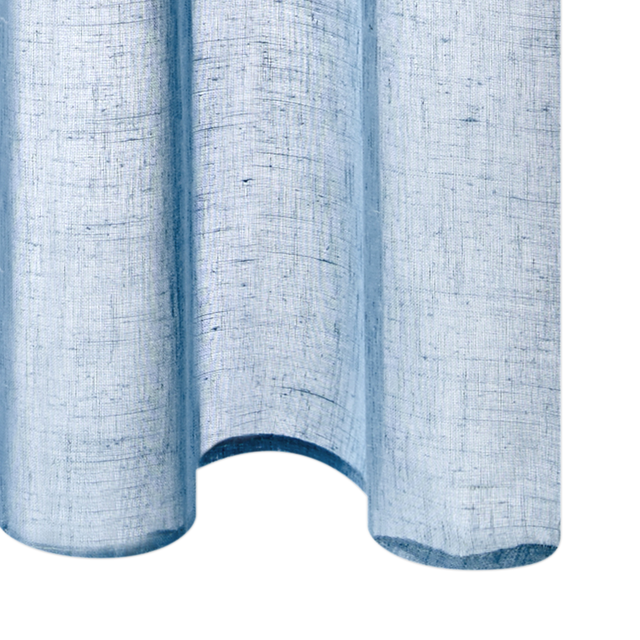 Voilage ENZOY coloris bleu paon 140 x 240 cm