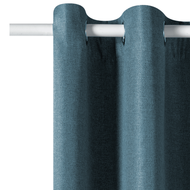 Rideau occultant HUGO coloris bleu métal 140 x 260 cm