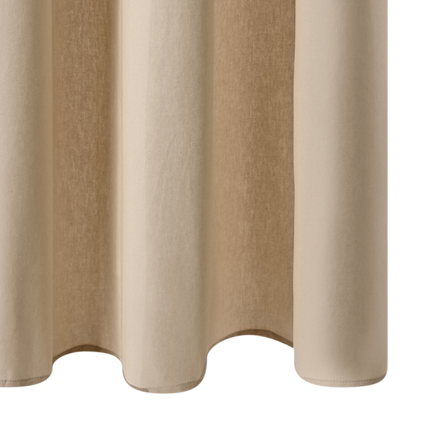 Rideau COTOON coloris ficelle 140 x 240 cm