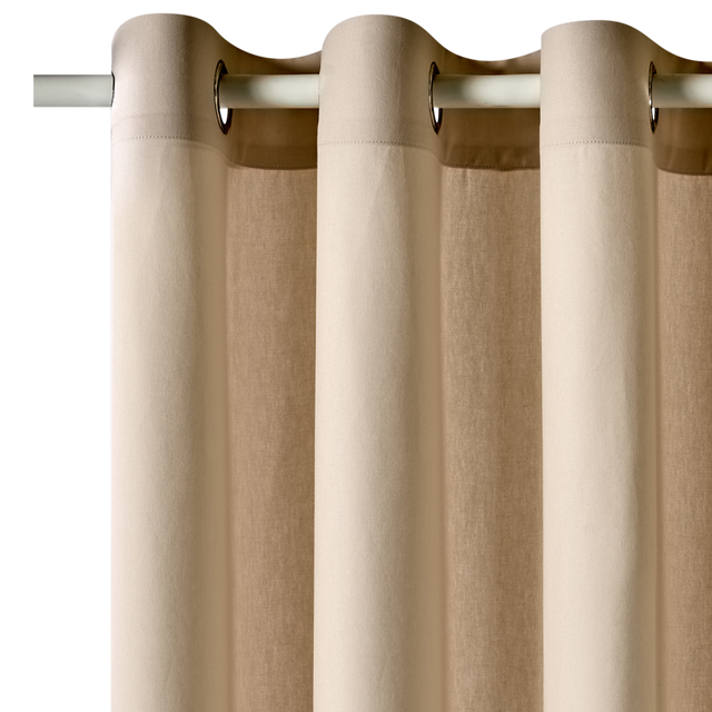 Rideau COTOON coloris ficelle 140 x 240 cm