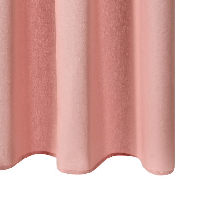 Rideau COTOON coloris rose blush 140 x 240 cm