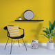 Housse de coussin Backgammon Jaune