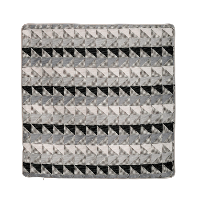 Housse de coussin AZTEC coloris gris 40 x 40 cm