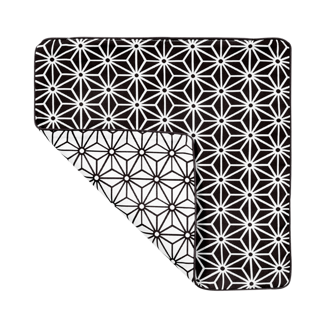 Housse de coussin CRISTAL coloris noir 40 x 40 cm