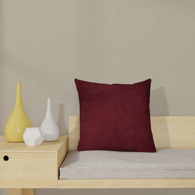 Coussin Velvet Rouge marsala