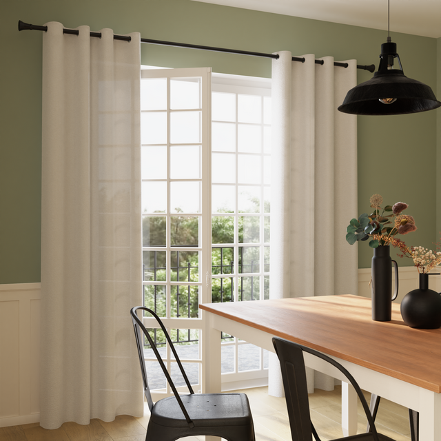 Rideau CALADE coloris blanc 135 x 240 cm