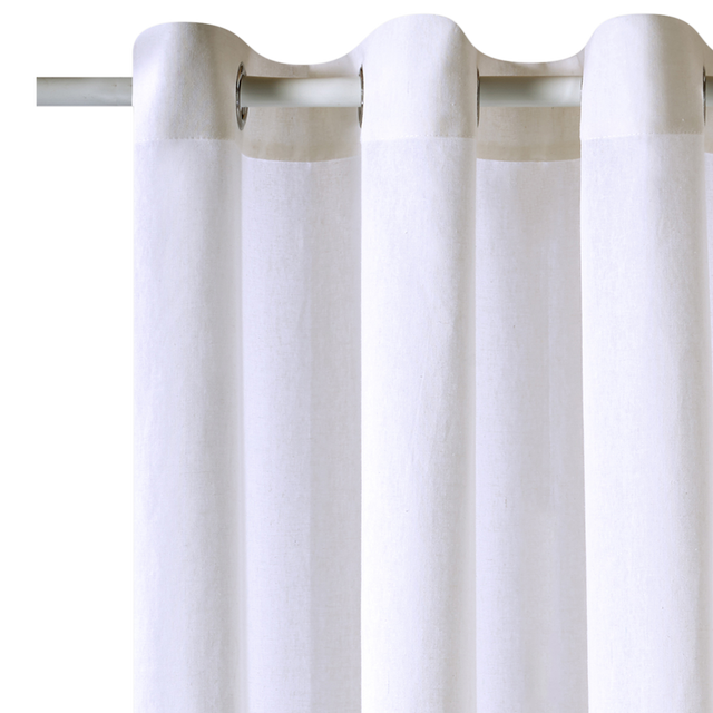 Rideau CALADE coloris blanc 135 x 240 cm