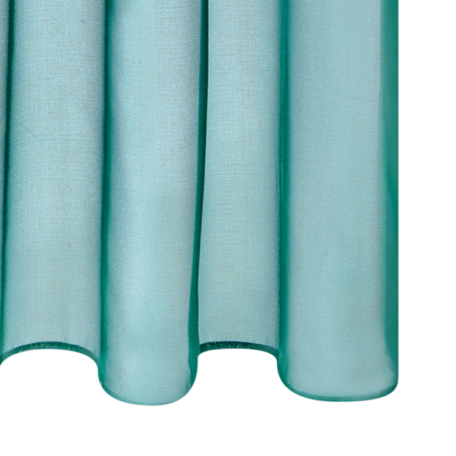 Voilage VOILE CHIC coloris bleu paon 145 x 240 cm