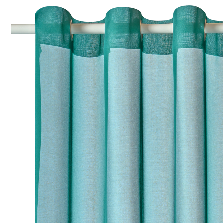 Voilage Voile chic Bleu paon