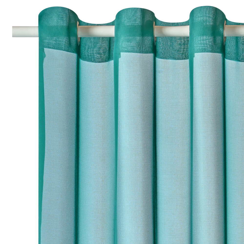 Voilage Voile chic Bleu paon