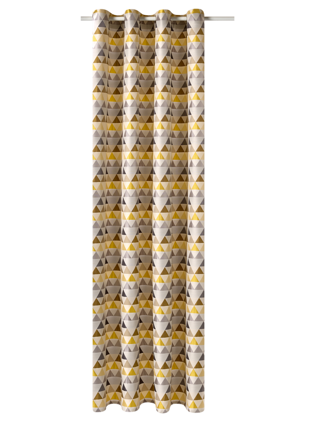Rideau NILS coloris ocre 140 x 250 cm