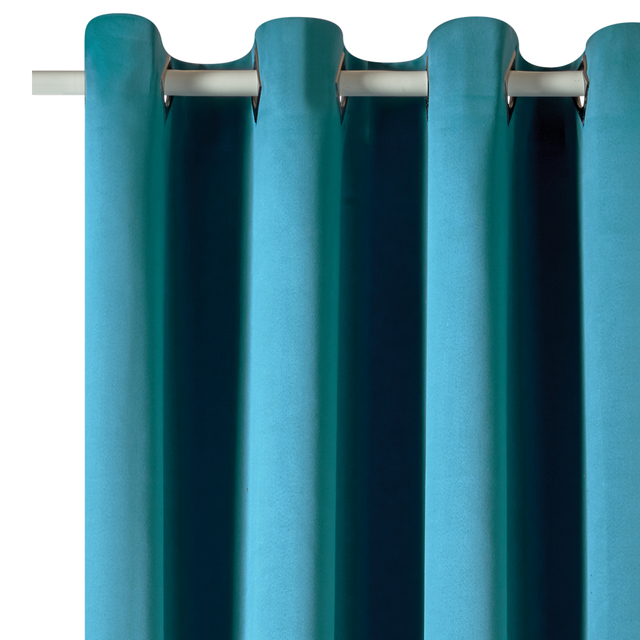 Rideau occultant MARVIN coloris pétrole 140 x 250 cm