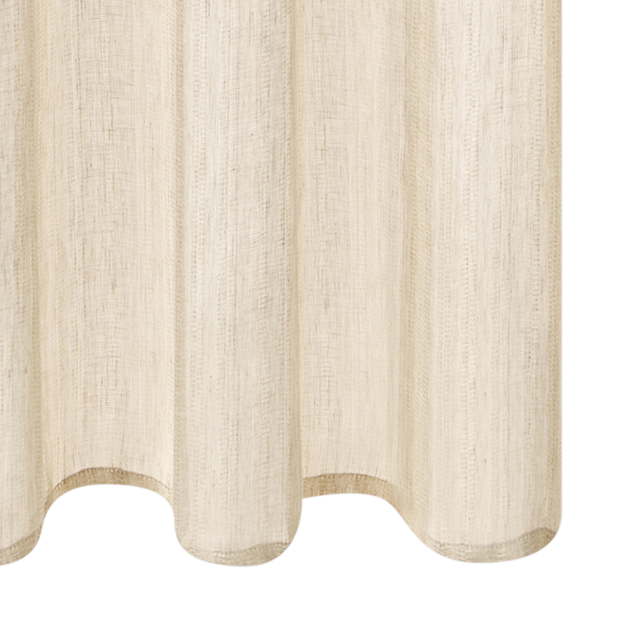 Voilage Lin GHIANA coloris beige 140 x 260 cm