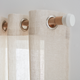 Voilage Lin Ghiana Beige