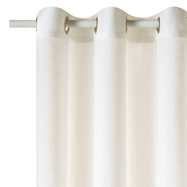 Rideau Lin CAMBRIA coloris blanc 140 x 260 cm