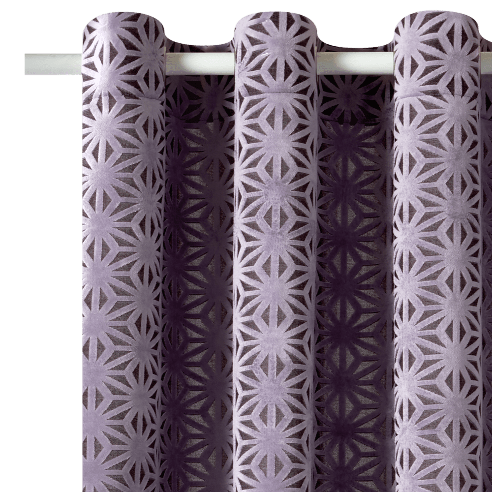 Rideau PRESTIGE coloris mauve 140 x 260 cm