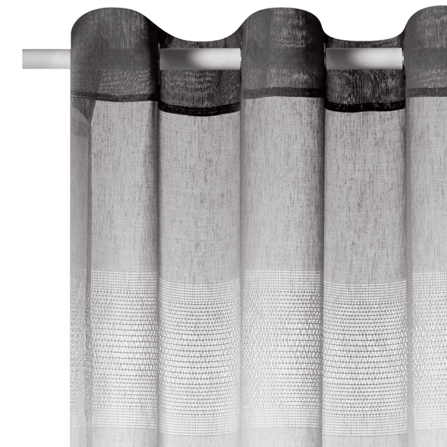 Voilage HELIOS coloris gris 140 x 240 cm