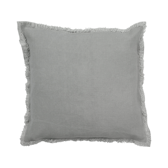 Coussin BURTA coloris gris perle 45 x 45 cm