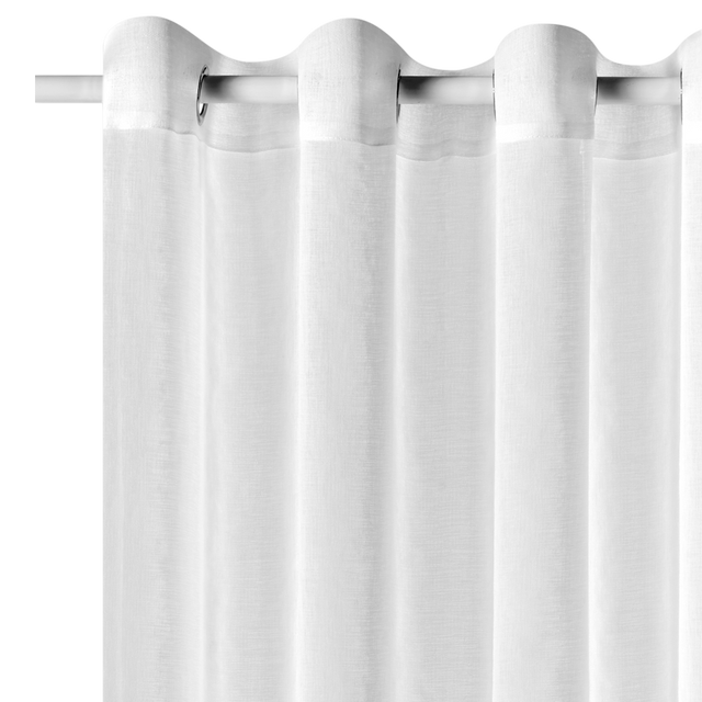 Voilage MIA coloris blanc 140 x 240 cm