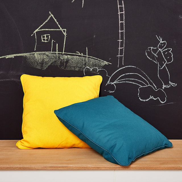 4MURS Coussin NINO coloris jaune curcuma 45 x 45 cm