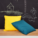 4MURS Coussin Nino Bleu canard