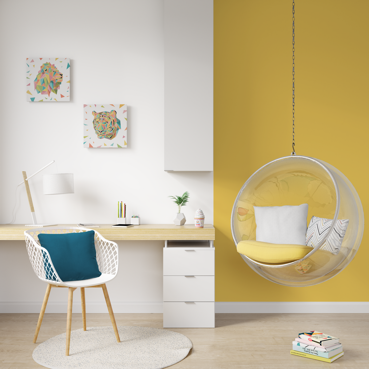 4MURS Coussin Nino Bleu canard