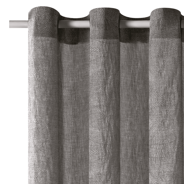 Voilage MILKY WAY coloris gris 140 x 240 cm